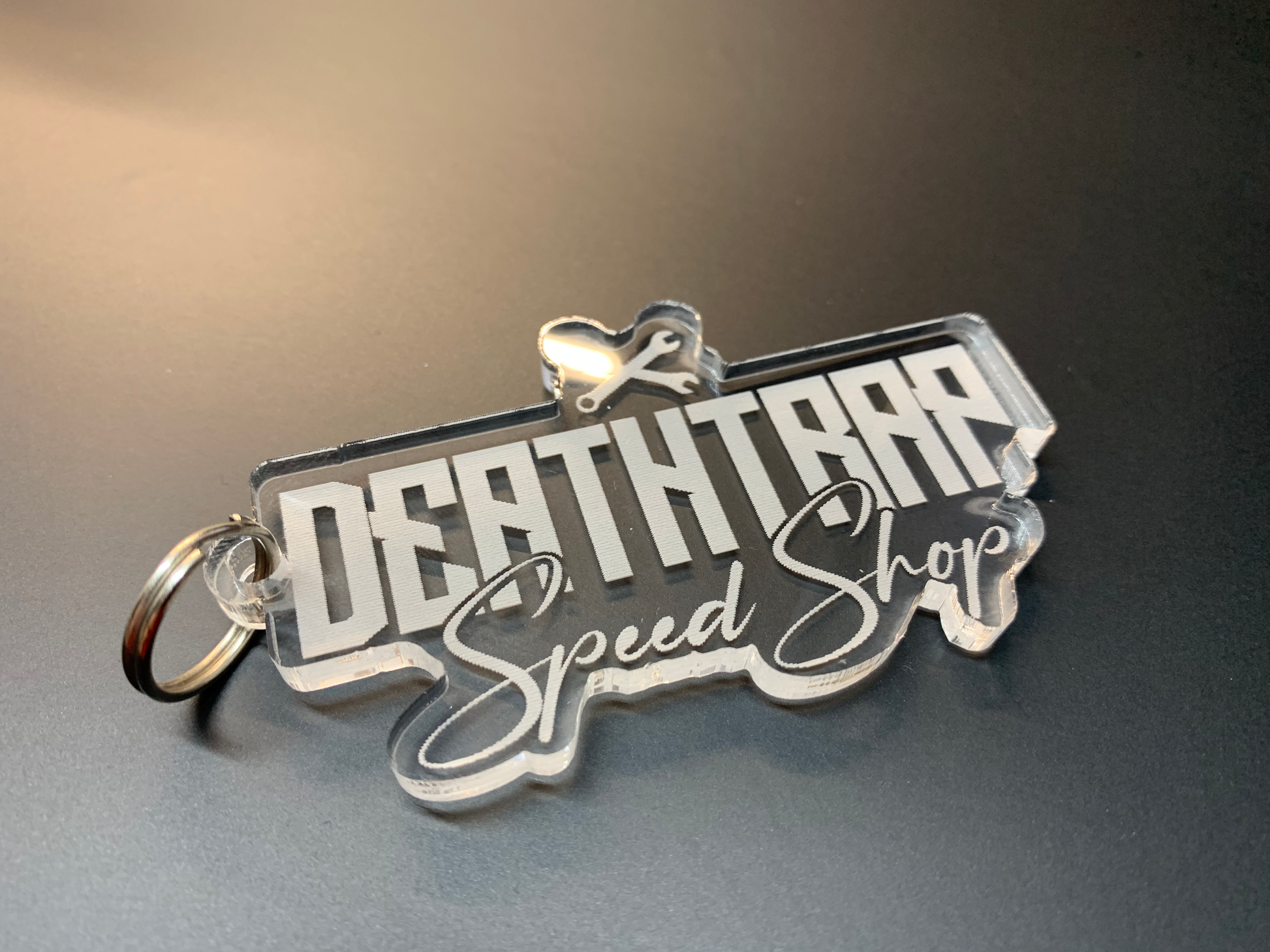 Deathtrap Speedshop Logo Keyring image 0
