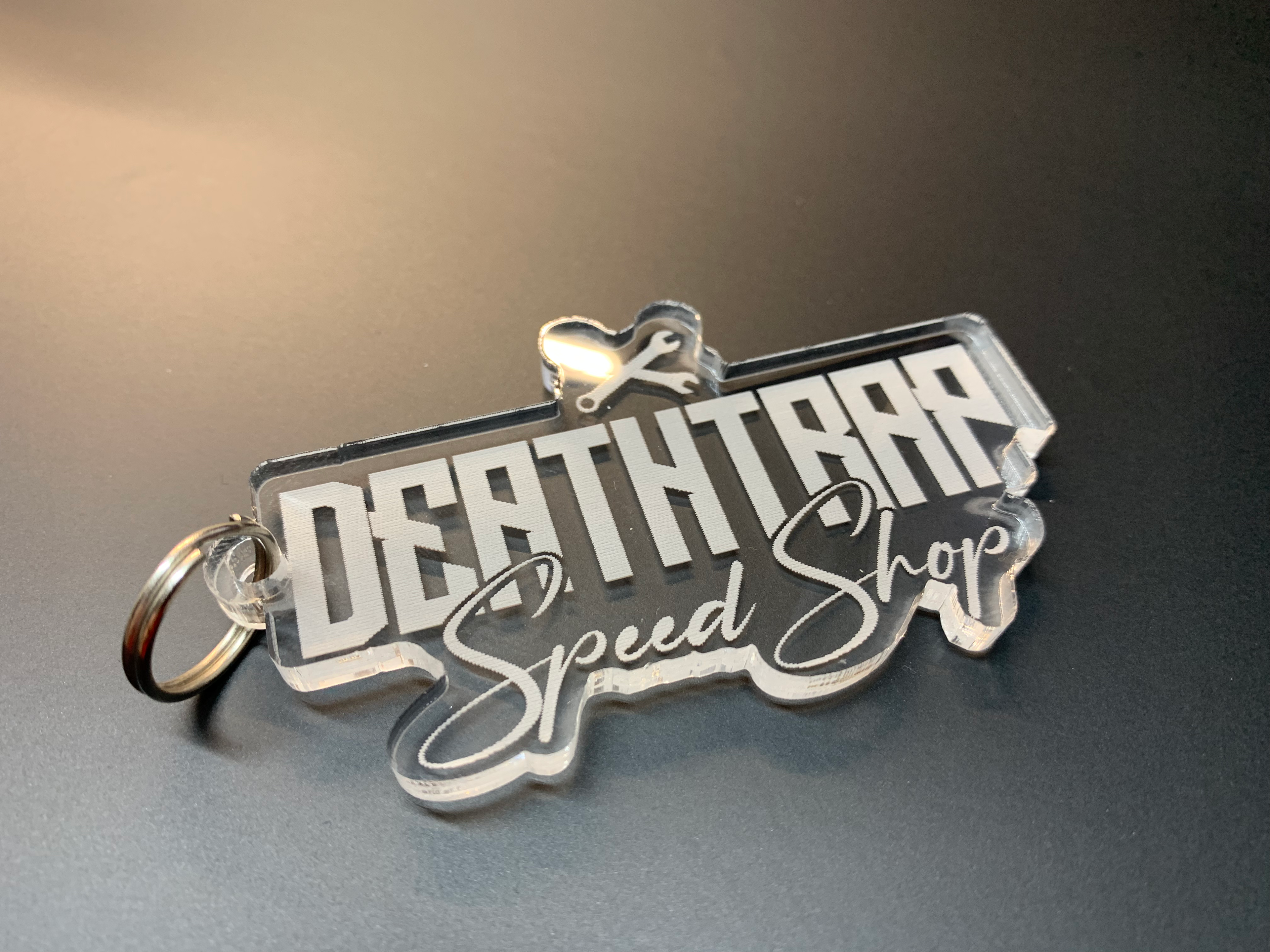 Deathtrap Speedshop Logo Keyring image 0