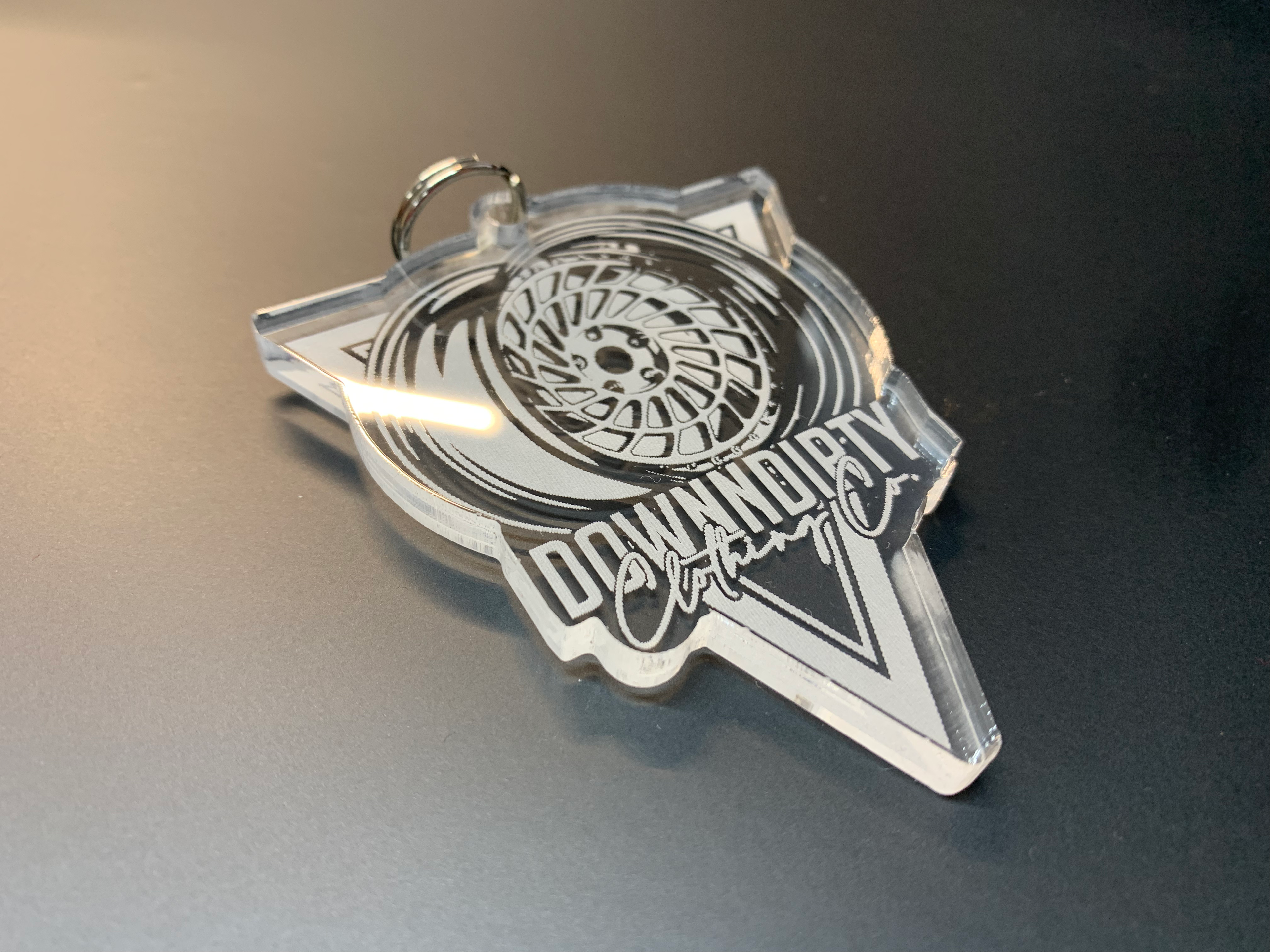 Downndirty Alloy Wheel Keyring image 0