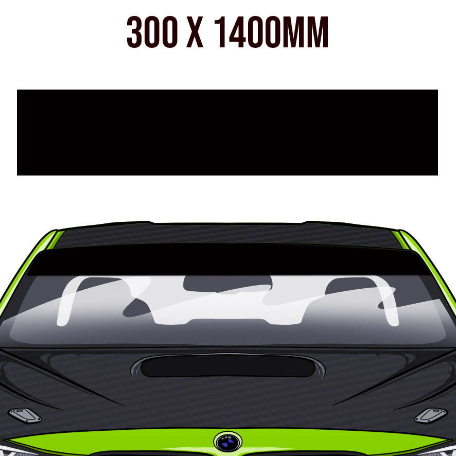 Gloss Black Windowband / Sunstrip image 0