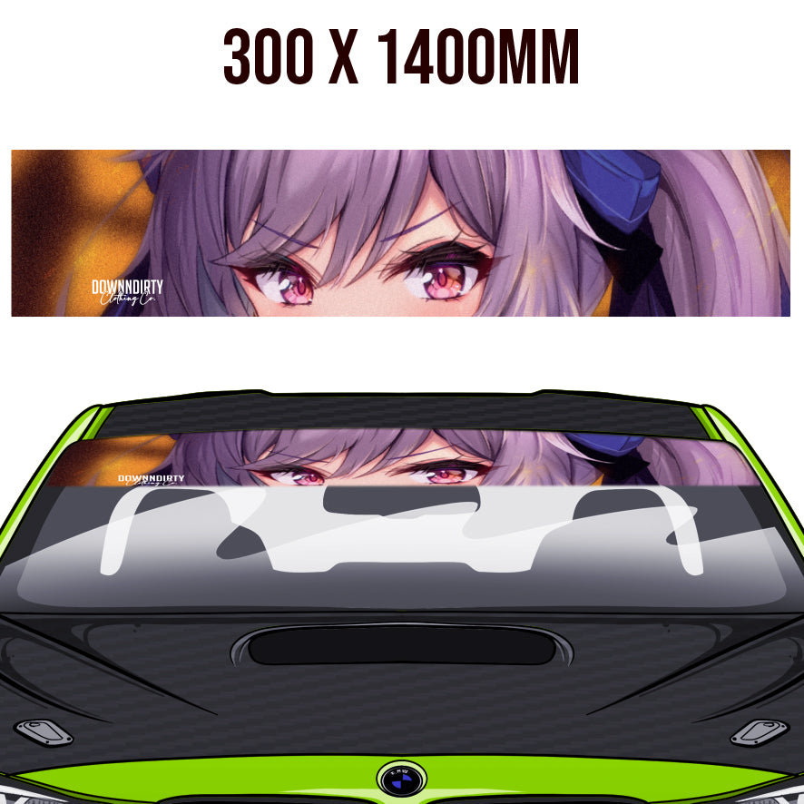 Violet Anime Eyes Windowband / Sunstrip image 0