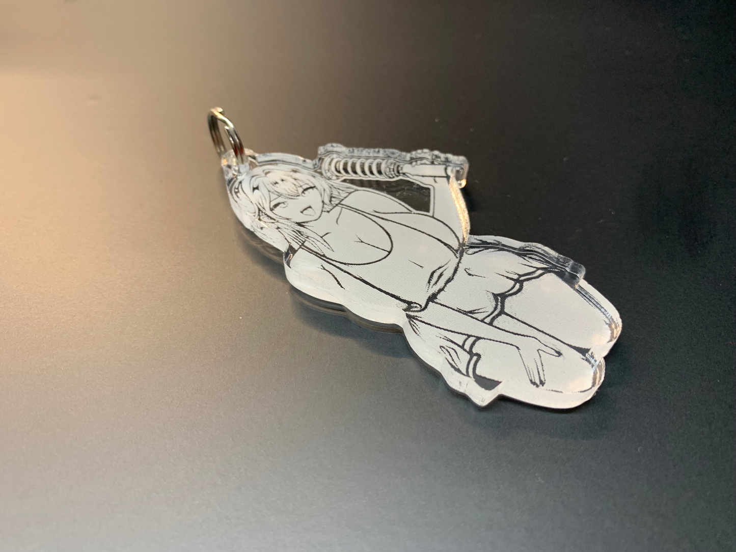 Anime Busty Coilover Keyring image 0