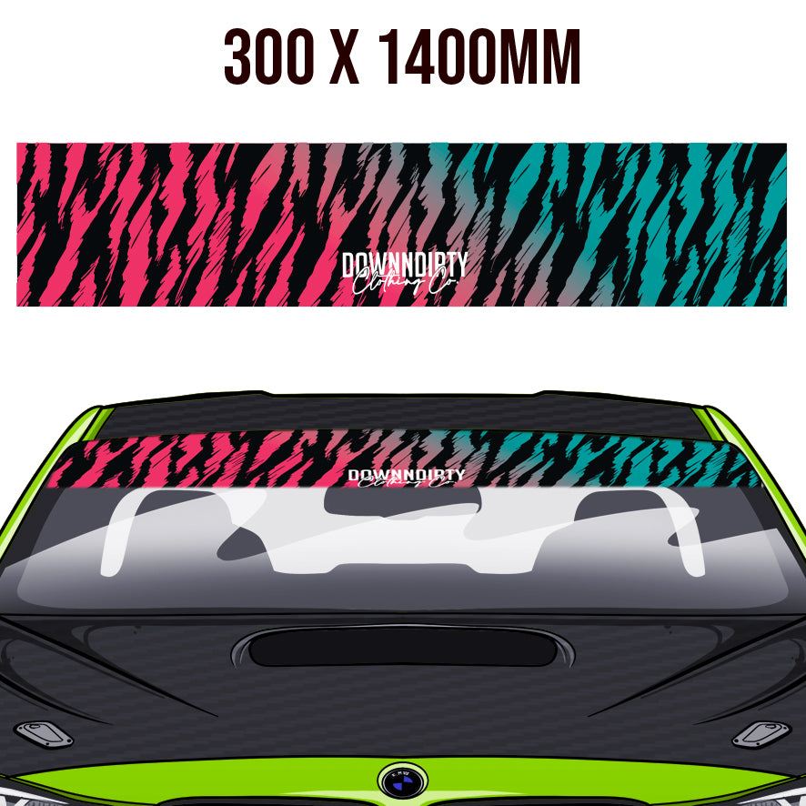 DownNDirty Tiger Stripe Windowband / Sunstrip image 0
